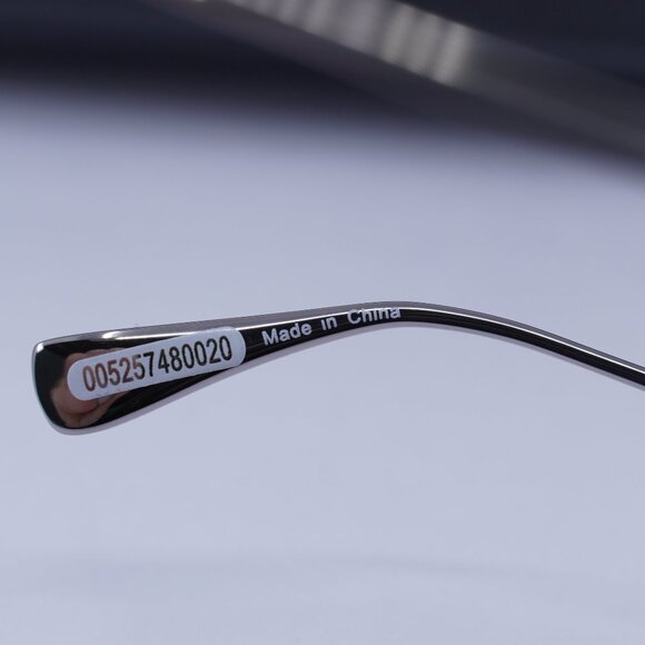 MaxMara SELMA MM0103 90X Oval Sunglasses - Blue/Silver/Blue - Picture 8 of 11